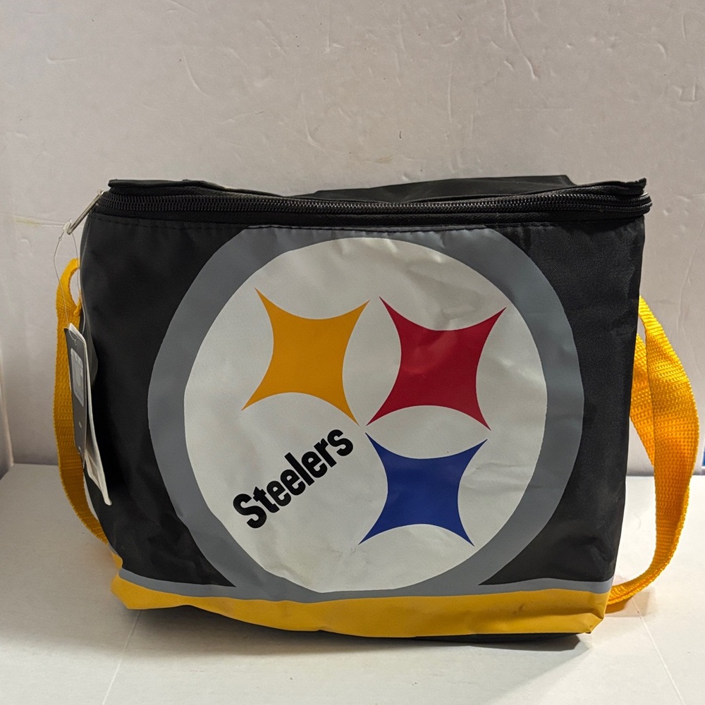 NFL Pittsburgh Steelers Black and Yellow Men's Insulated  Bag New With Tags